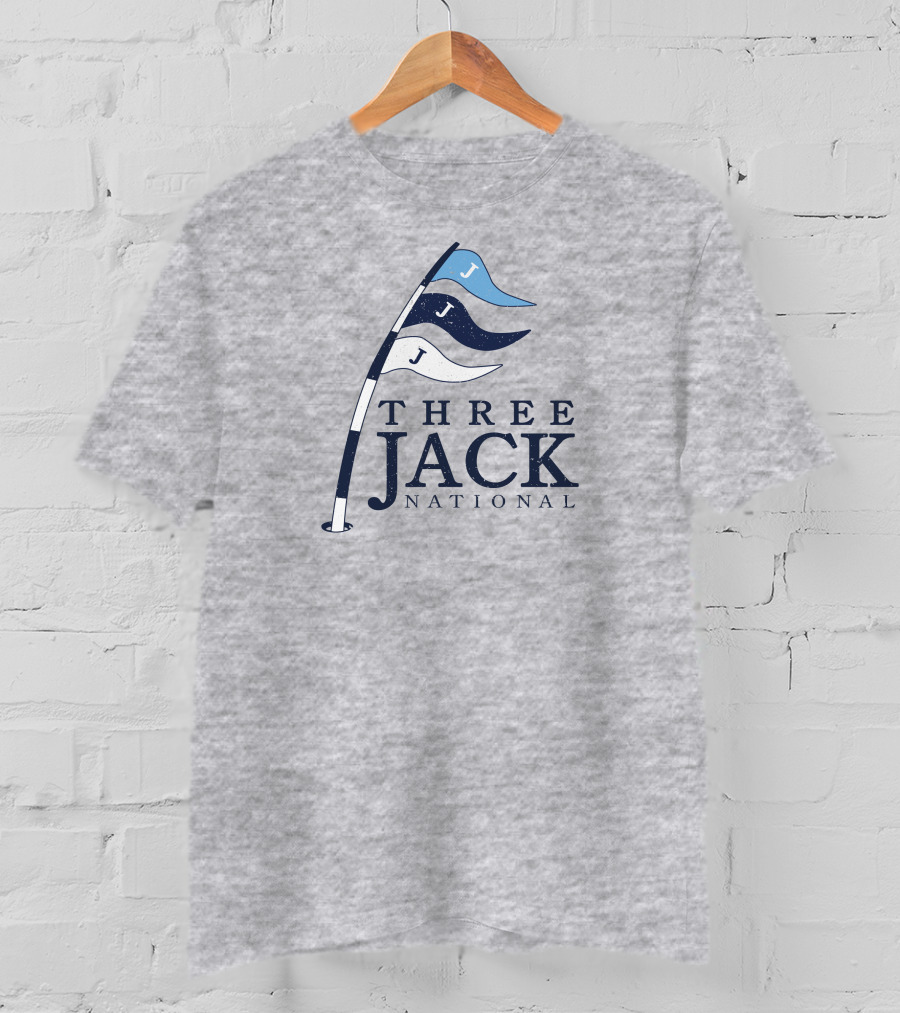 Three Jack National Golf Flag Icons T-Shirt