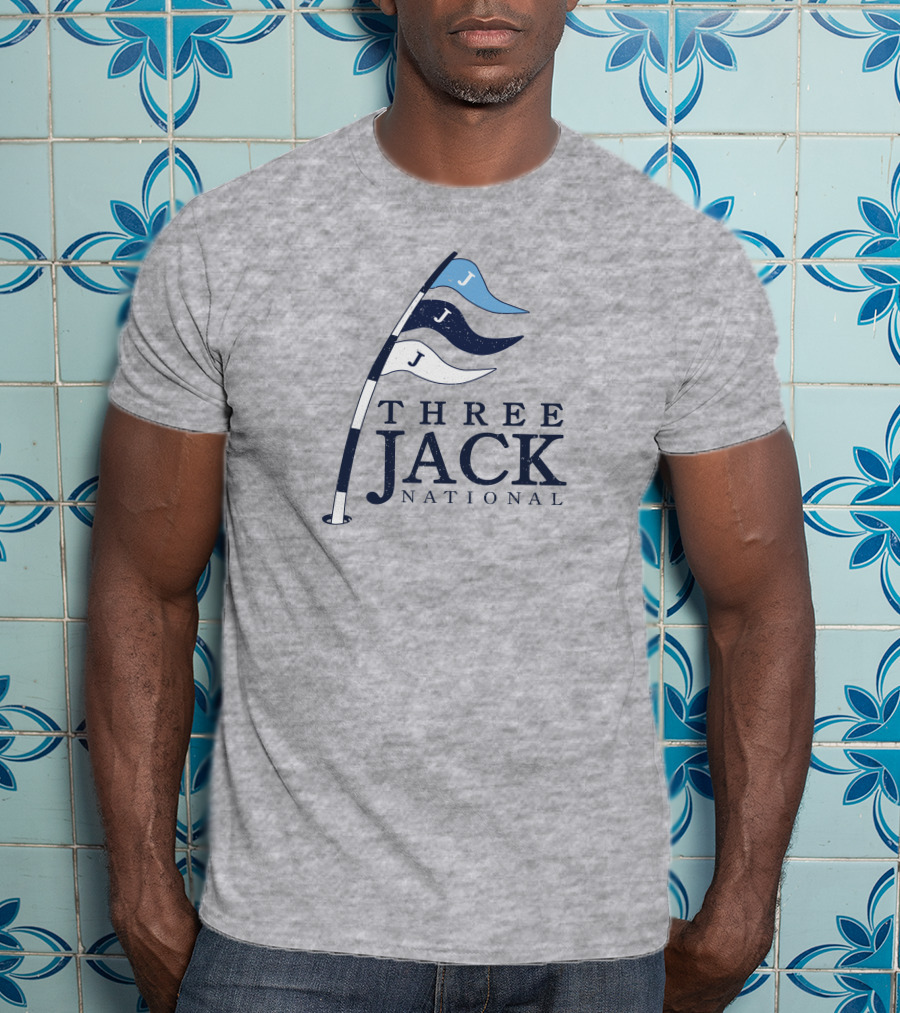 Three Jack National Golf Flag Icons T-Shirt