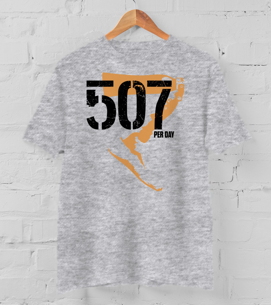 507 Per Day Mackinac Island Map T-Shirt