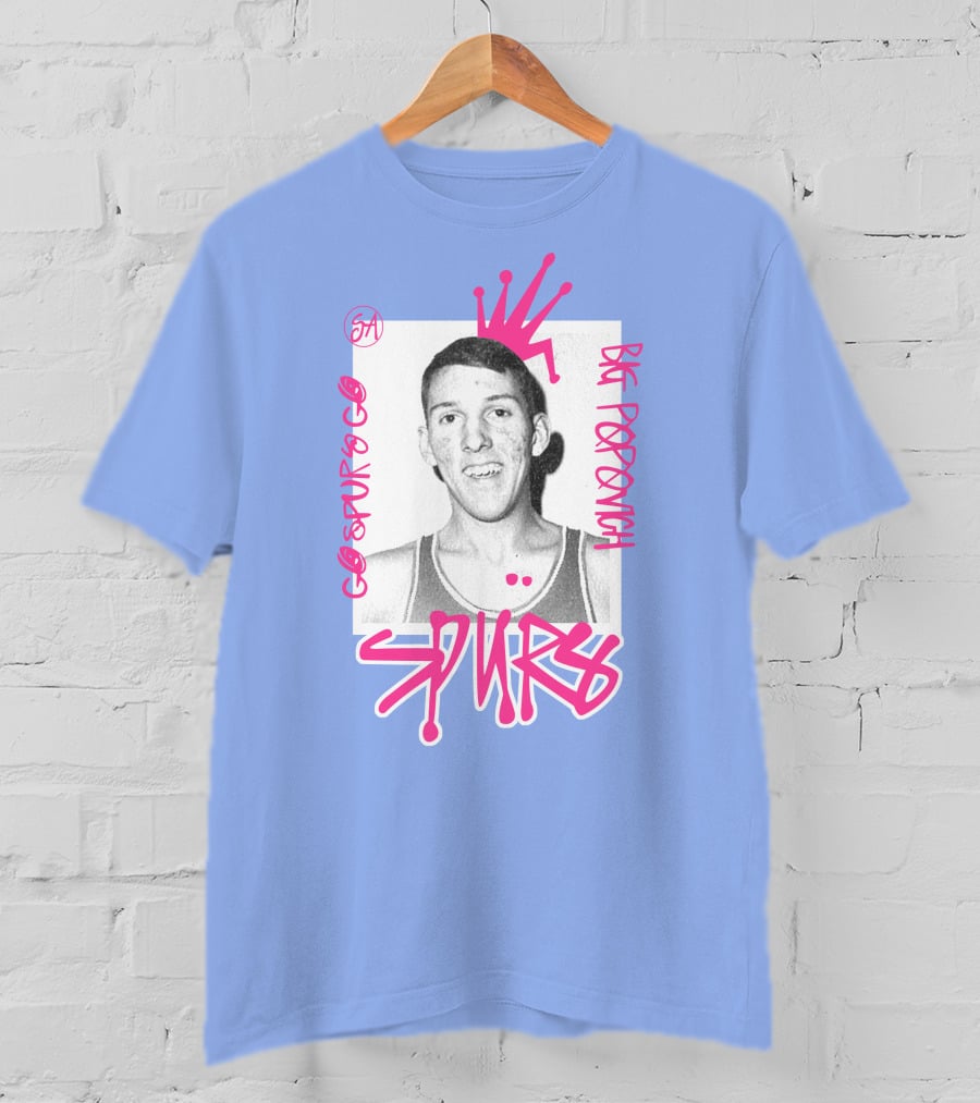 Go Spurs Go Big Popovich Spurs SA T-Shirt