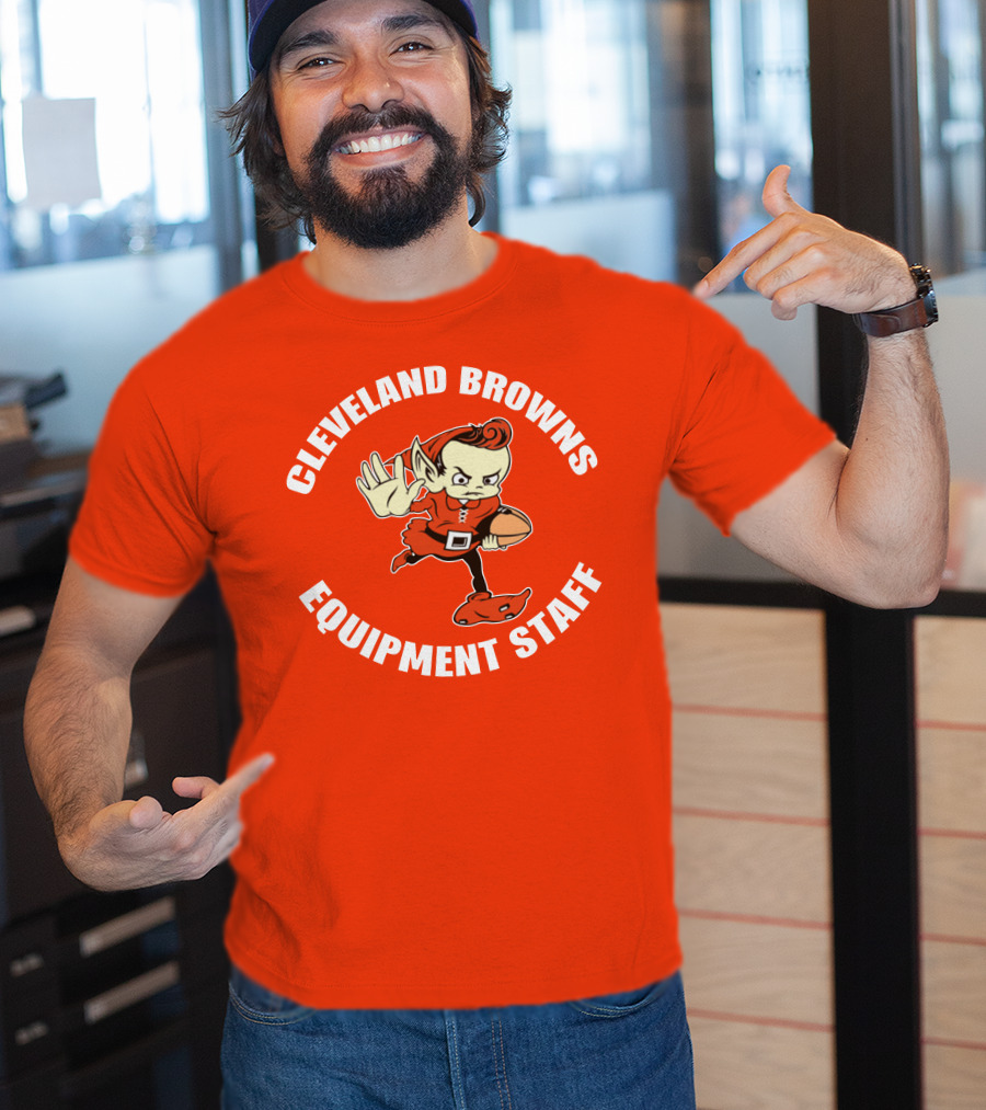 Cleveland Browns Equipment Staff Brownie Mascot T-Shirt