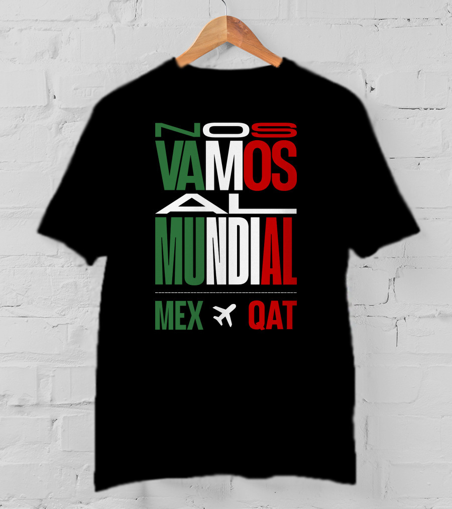 Nos Vamos Al Mundial Mex Qat Airplane T-Shirt