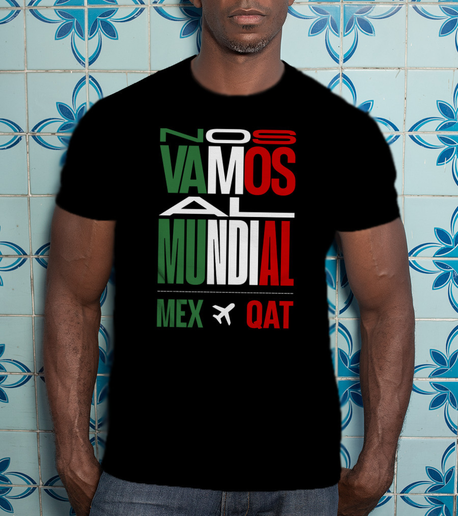 Nos Vamos Al Mundial Mex Qat Airplane T-Shirt
