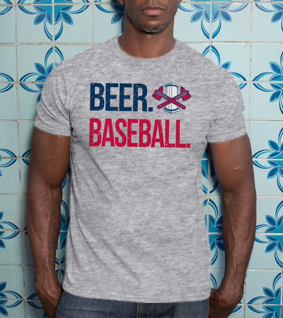 Rome Braves Beer Baseball Axe T-Shirt
