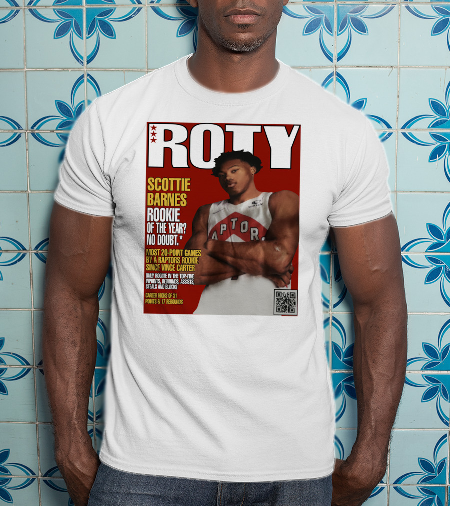 ROTY Scottie Barnes Rookie Of The Year No Doubt Raptors Achievement Highlights T-Shirt