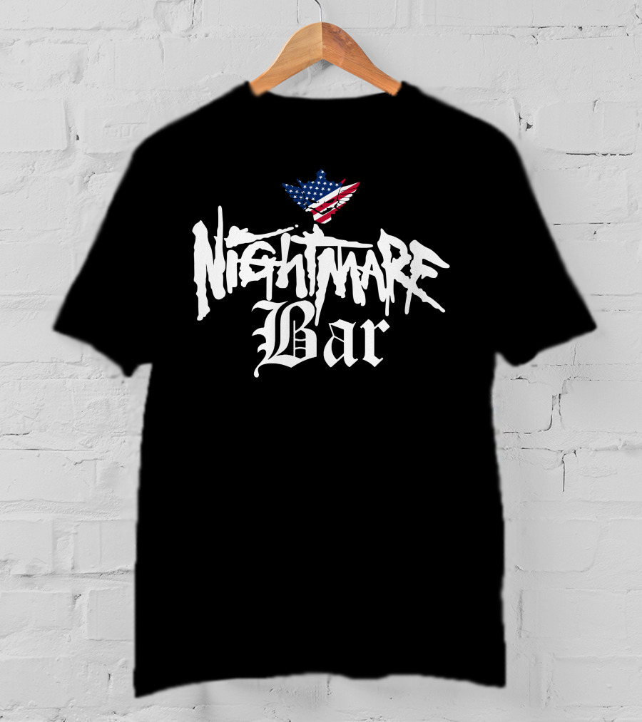 Nightmare Bar American Flag Wings T-Shirt