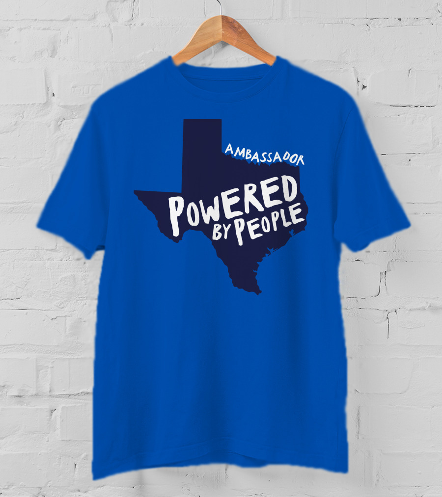 Ambassador Powered By People Texas Map T-Shirt