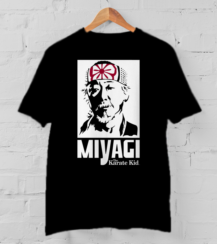 Miyagi The Karate Kid Headband Stencil T-Shirt