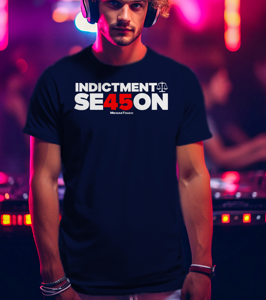 Indictment Season 45 MeidasTouch Justice Scales T-Shirt