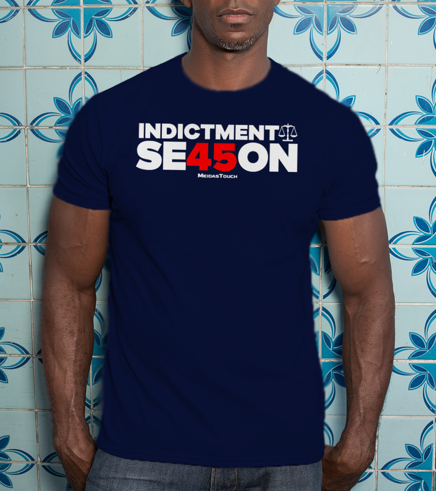 Indictment Season 45 MeidasTouch Justice Scales T-Shirt