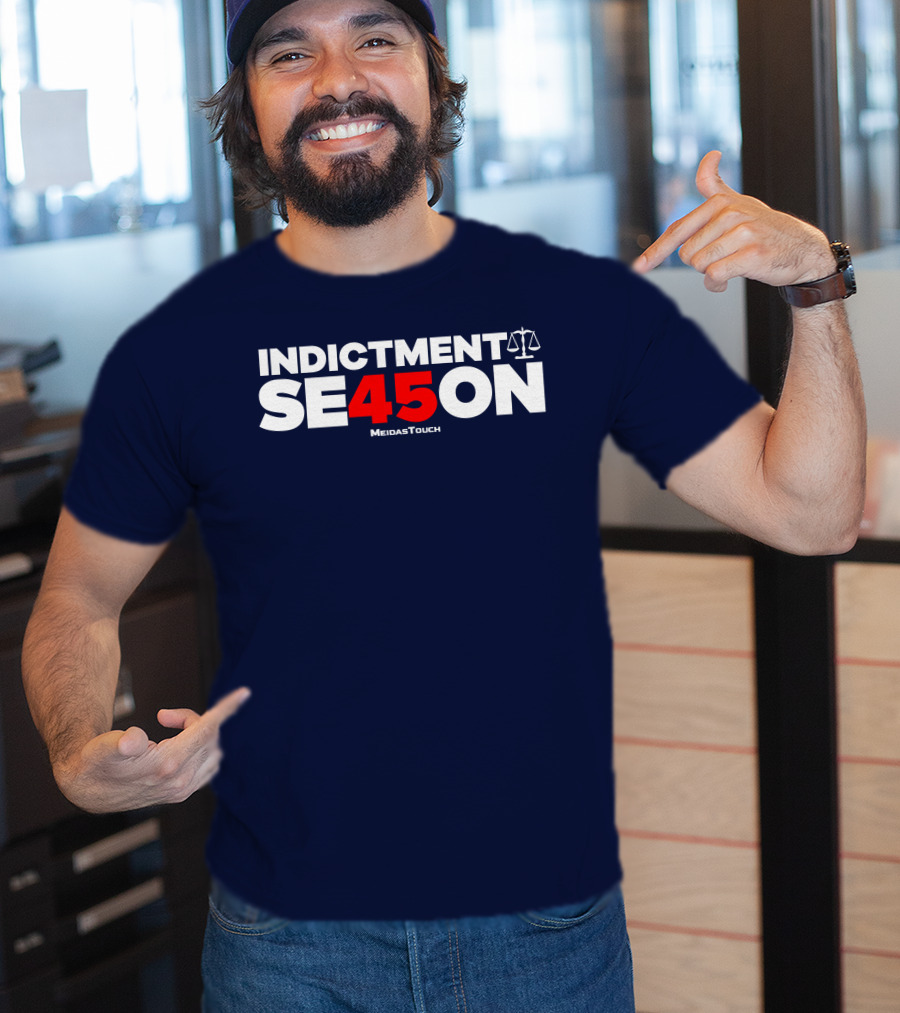 Indictment Season 45 MeidasTouch Justice Scales T-Shirt