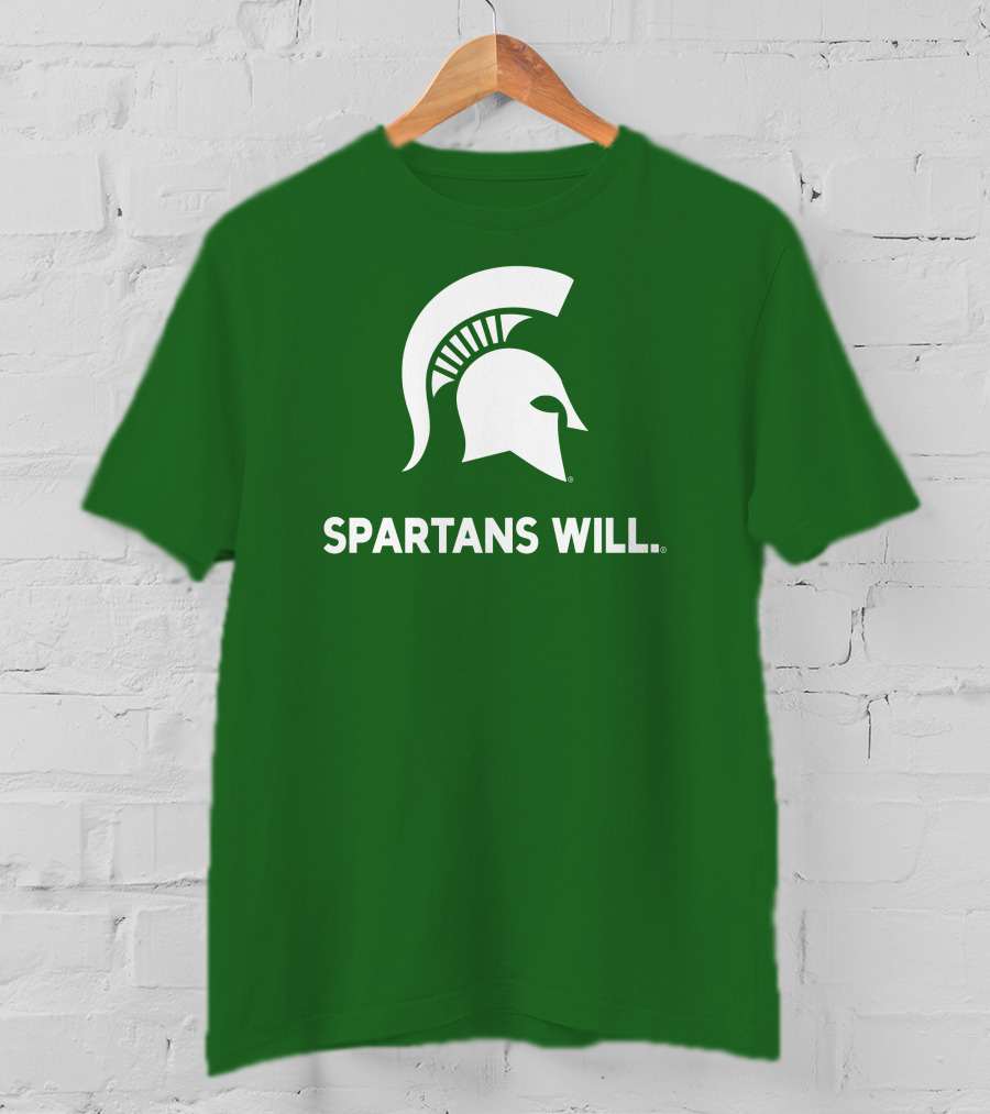 Spartans Will Michigan State Helmet T-Shirt