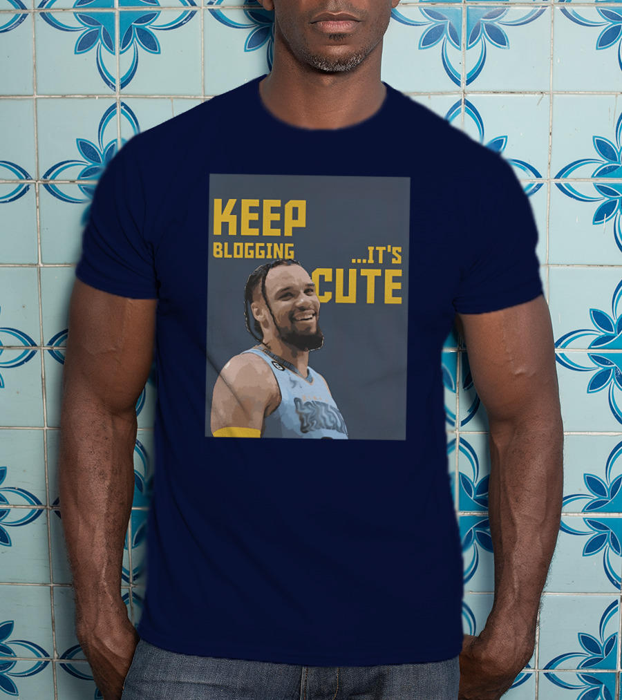 Keep Blogging It's Cute Basketball Player Smiling T-Shirt