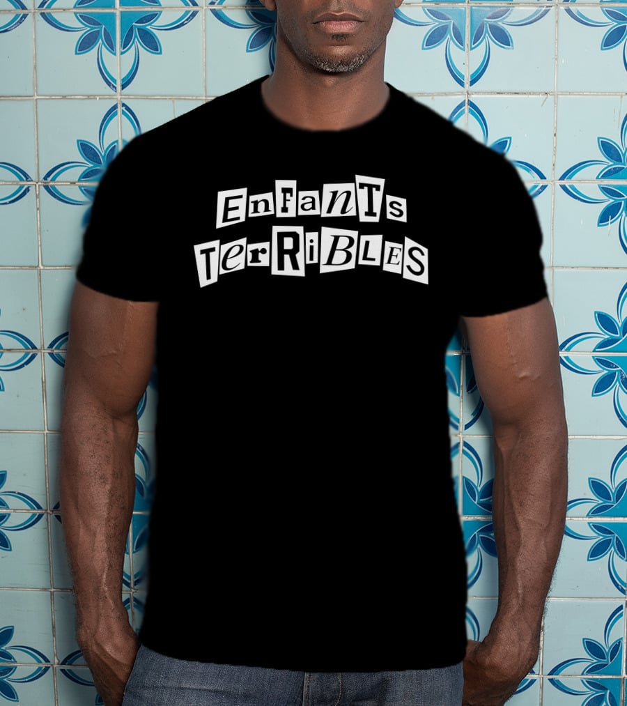 Enfants Terribles Vintage Ransom Note Style Typography T-Shirt