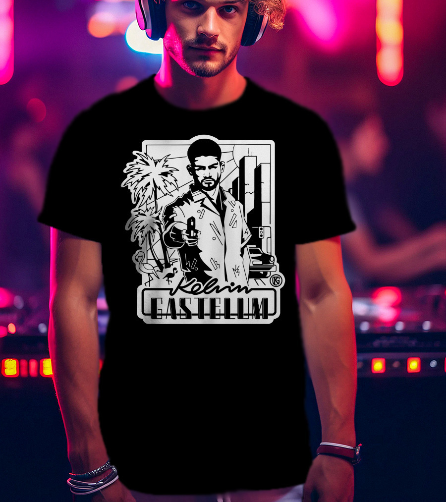 Kelvin Gastelum Palm Trees Cityscape T-Shirt