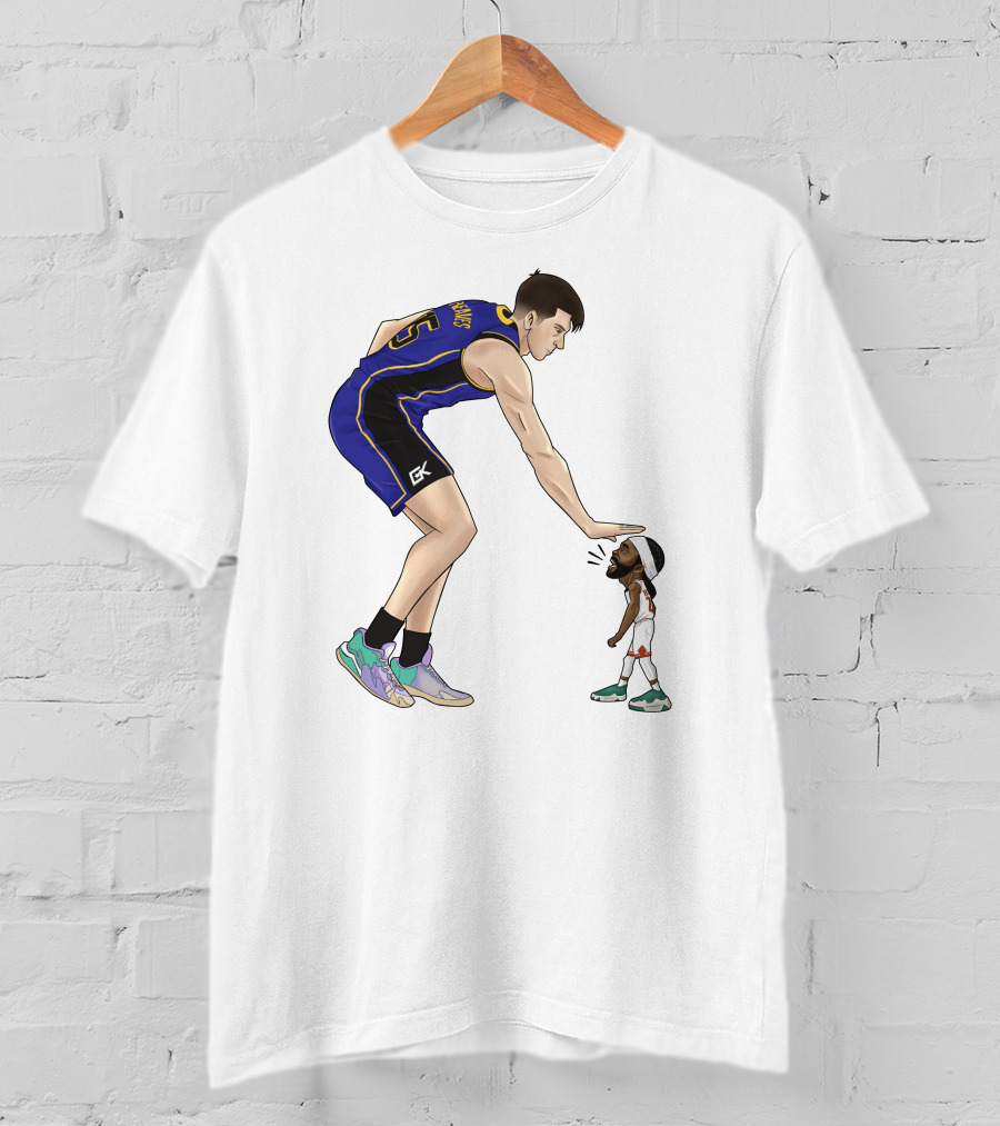 Basketball Giants And Tiny Challengers Showdown T-Shirt