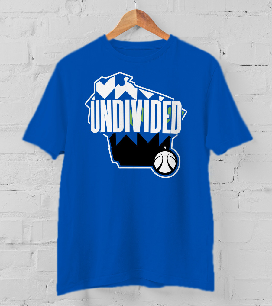 Pat Connaughton Undivided Milwaukee Basketball Map Blue T-Shirt