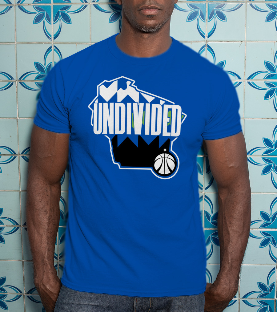 Pat Connaughton Undivided Milwaukee Basketball Map Blue T-Shirt
