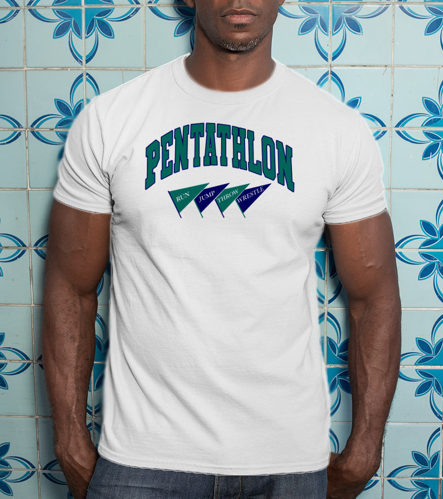 Pentathlon Run Jump Throw Wrestle T-Shirt
