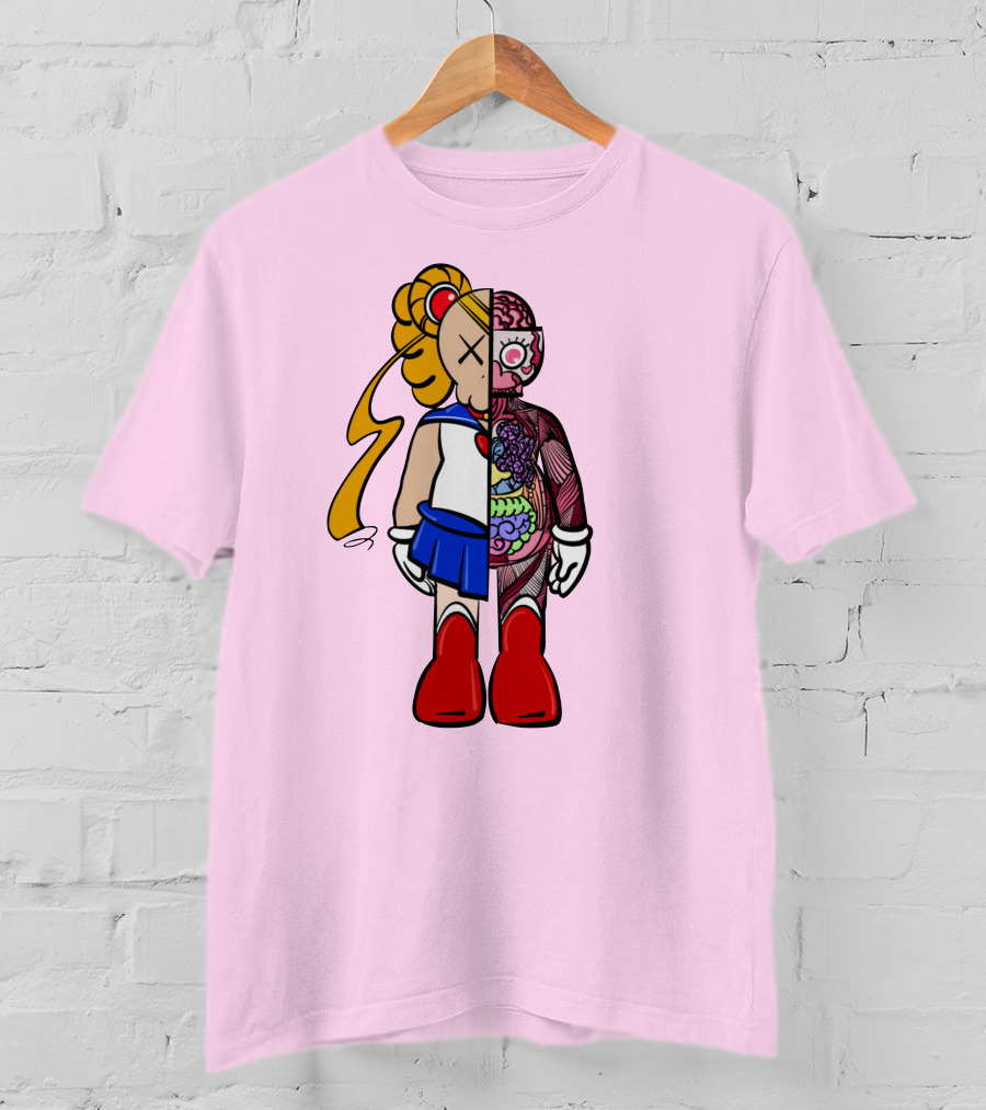 Sailor Kaws Moon Anatomical Hybrid T-Shirt