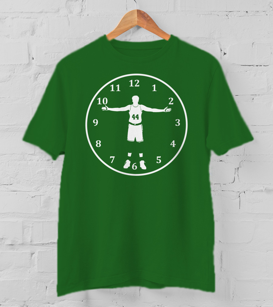 Basketball Time Lord Number 44 Clock T-Shirt