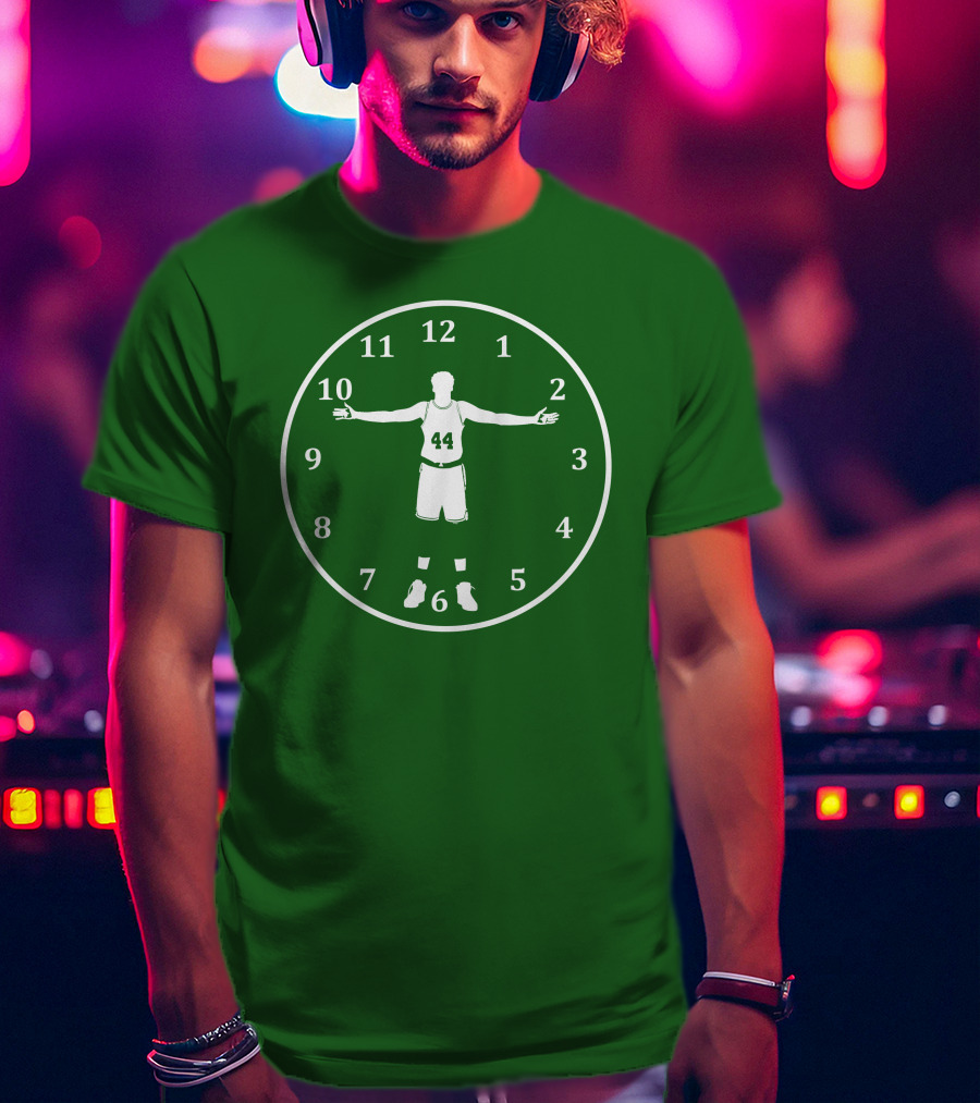 Basketball Time Lord Number 44 Clock T-Shirt