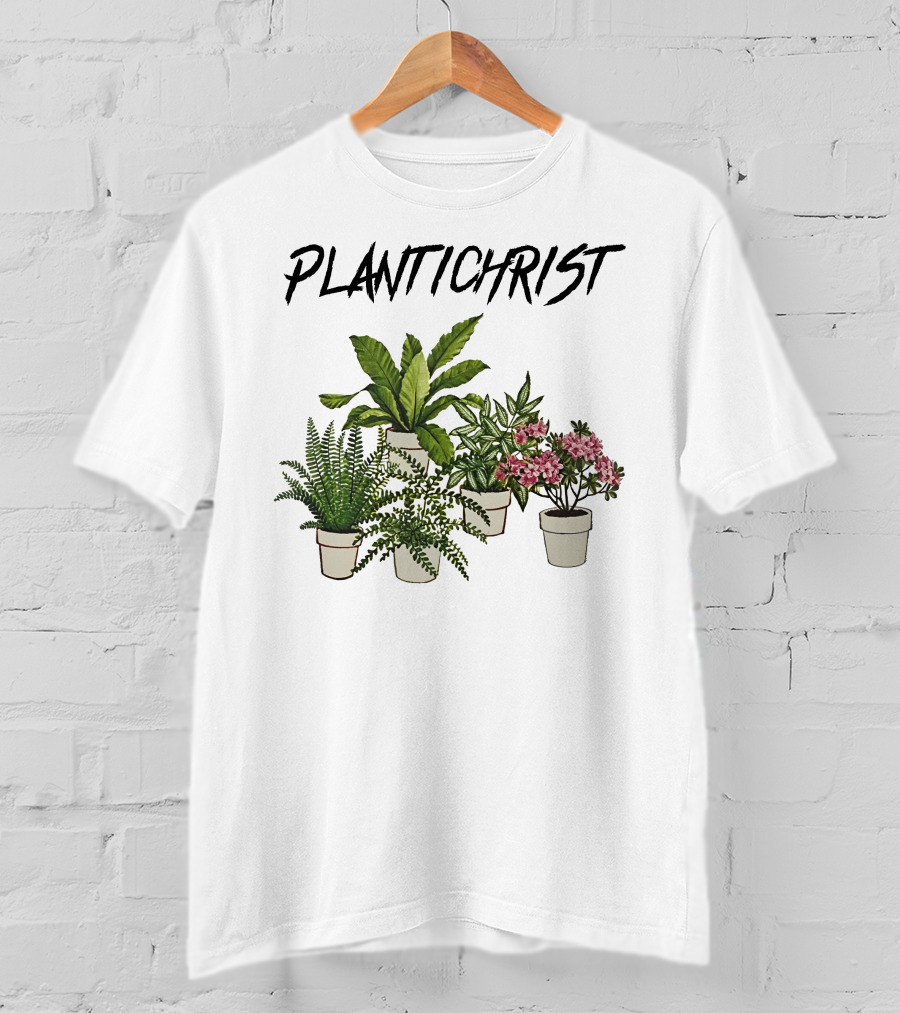 PLANTICHRIST Houseplants Collection With Text T-Shirt