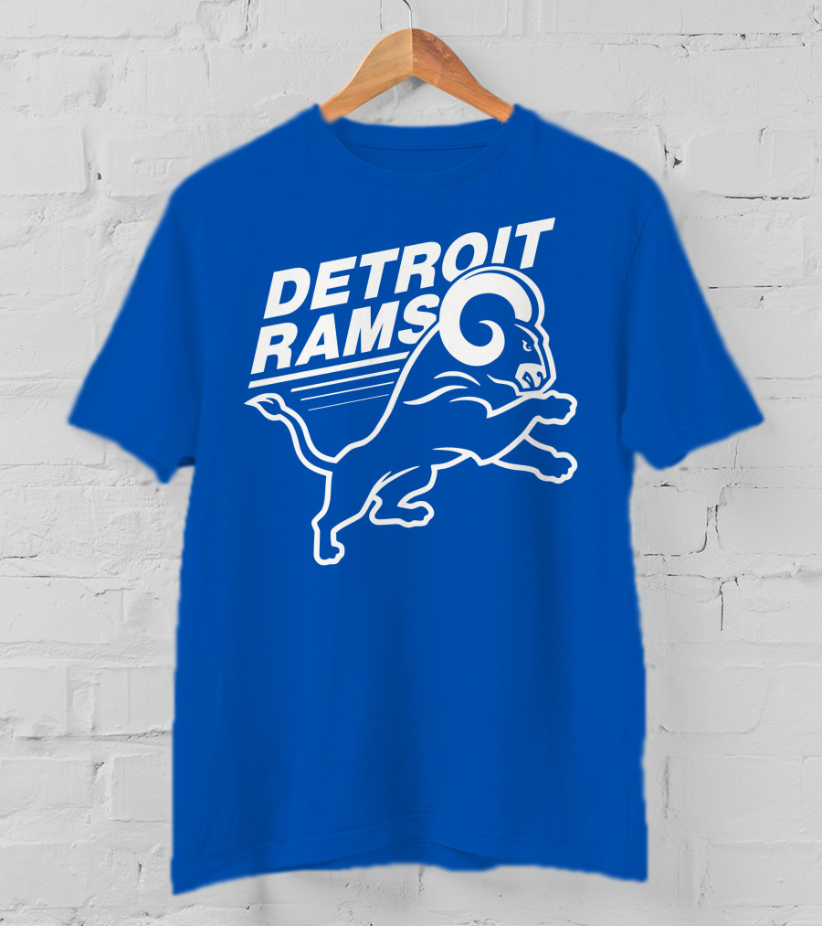 Detroit Rams Pro Sports Zone Charging Blue Ram T-Shirt