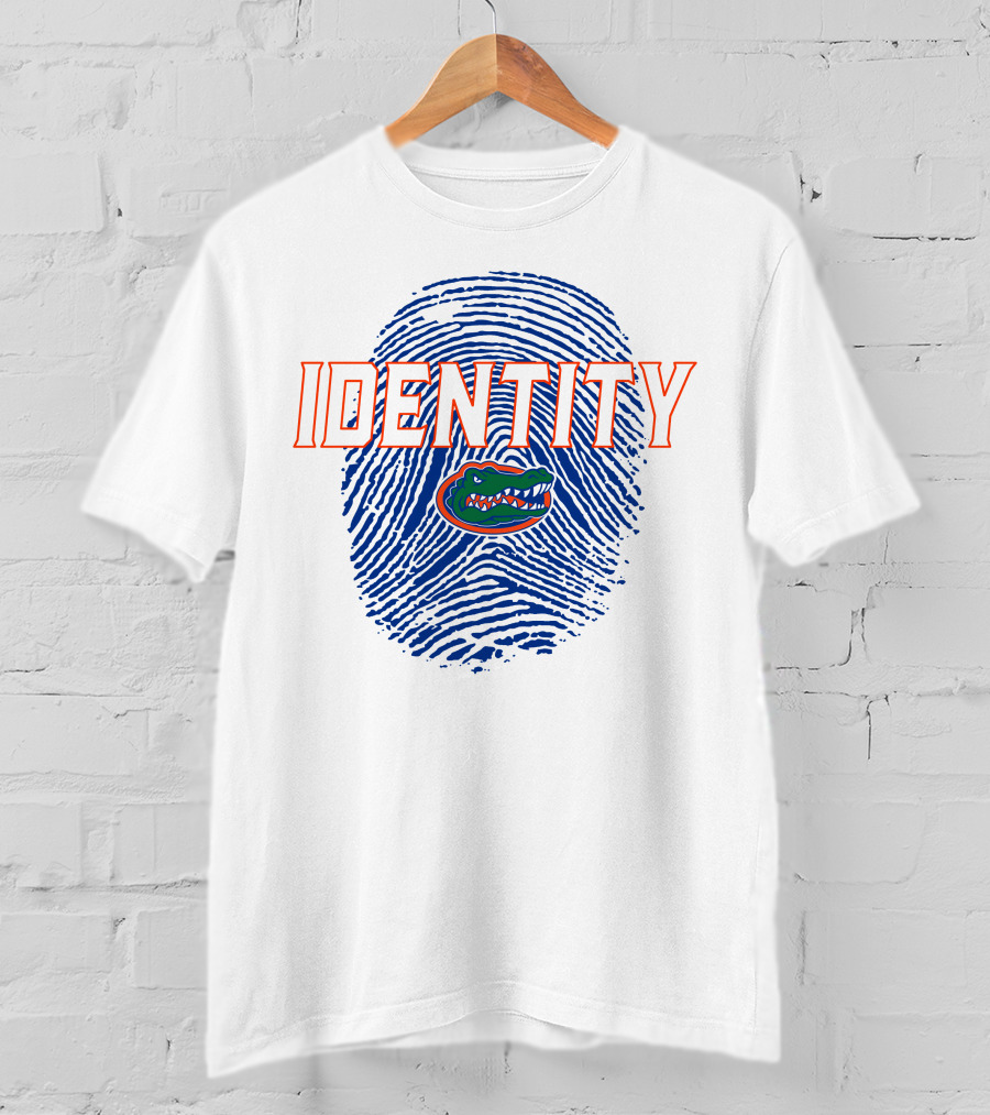 Identity Florida Gators Football Fingerprint Logo Jumpman T-Shirt