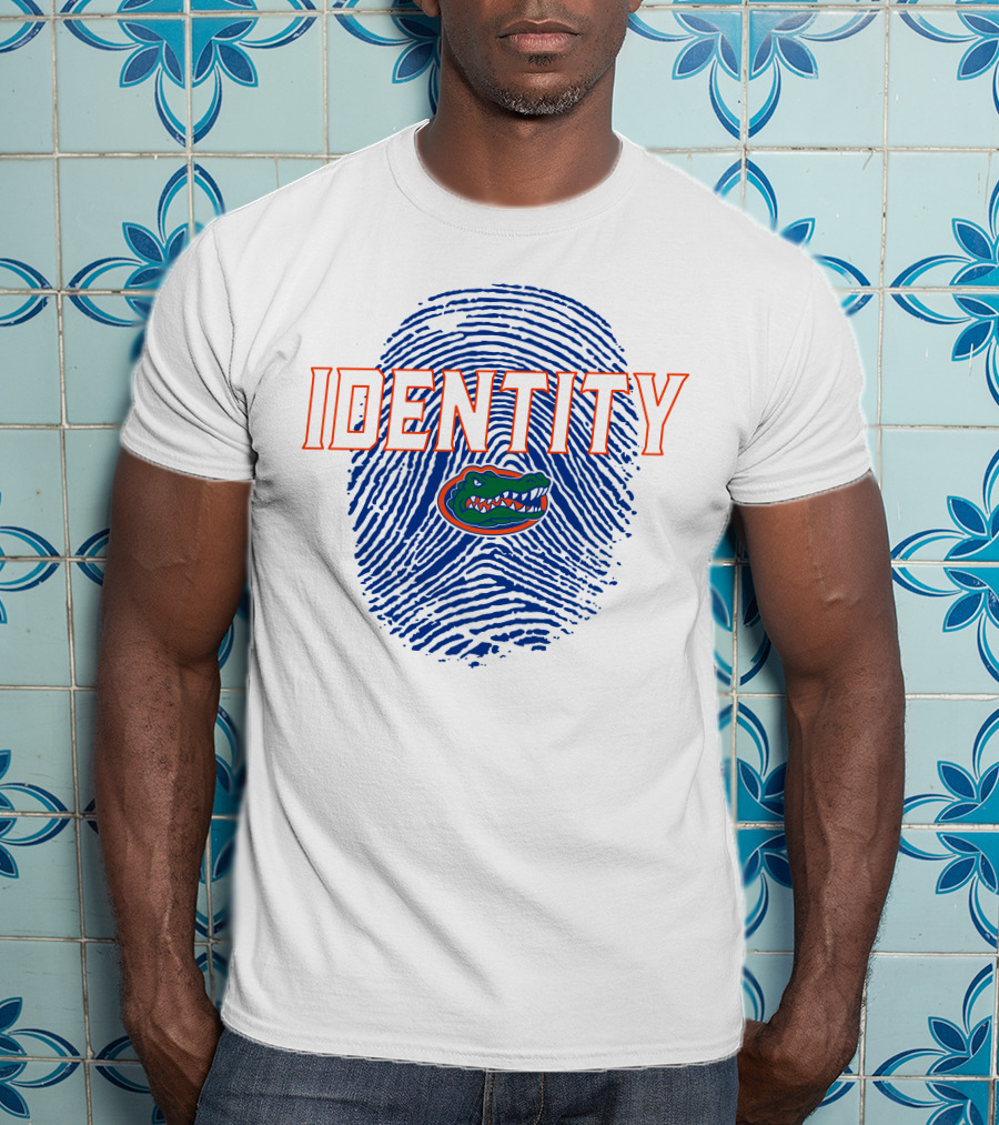 Identity Florida Gators Football Fingerprint Logo Jumpman T-Shirt