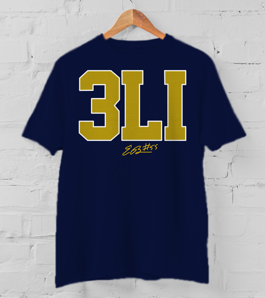 3Li Eli Brooks E63 #55 The Players Trunk Store T-Shirt
