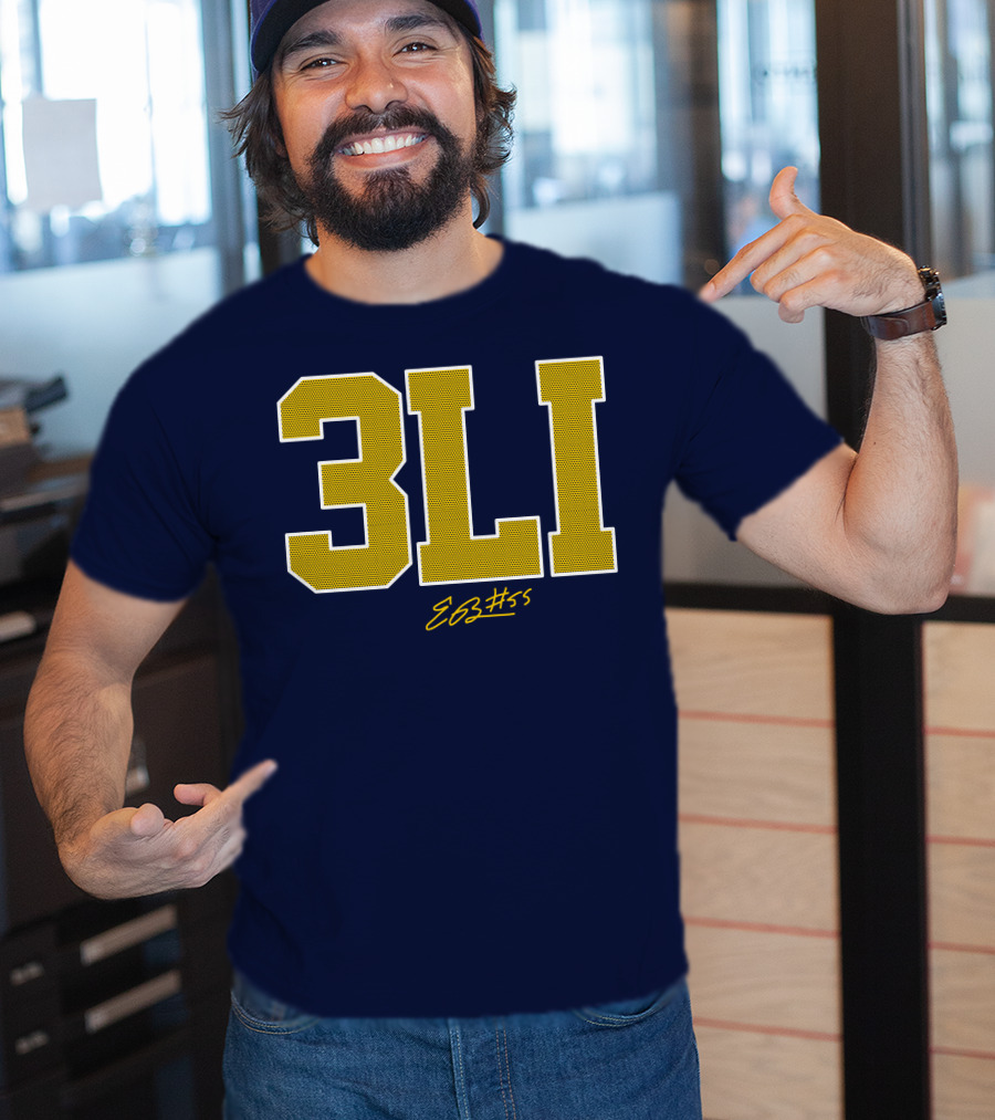 3Li Eli Brooks E63 #55 The Players Trunk Store T-Shirt