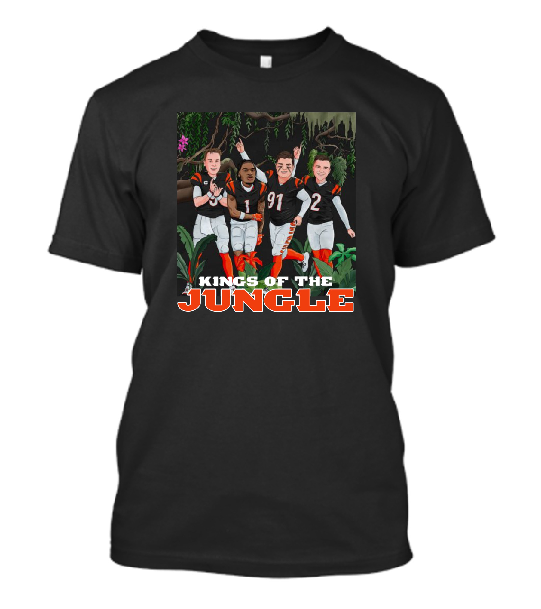 Big Cat Kings Of The Jungle Football Team Players T-Shirt