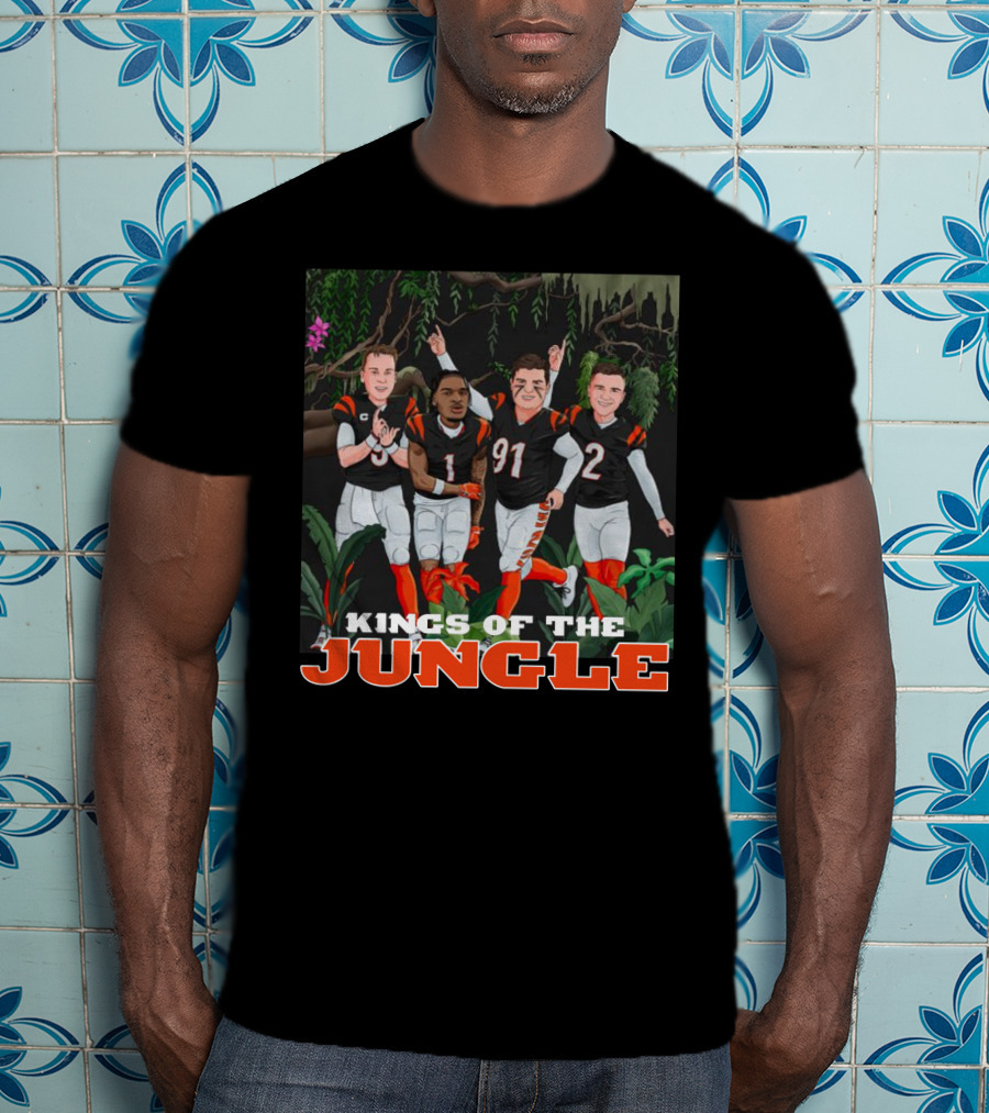 Big Cat Kings Of The Jungle Football Team Players T-Shirt
