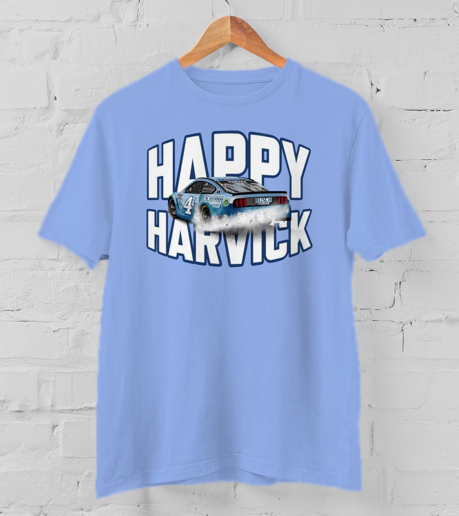 Busch Light Happy Harvick Racing Car Number 4 T-Shirt