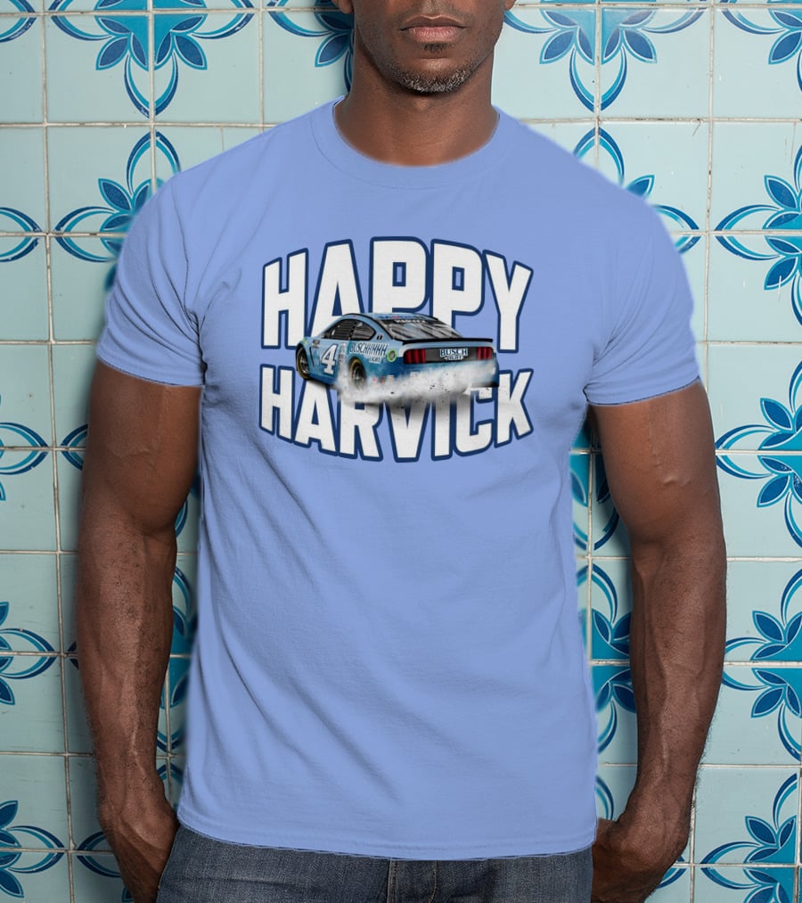 Busch Light Happy Harvick Racing Car Number 4 T-Shirt