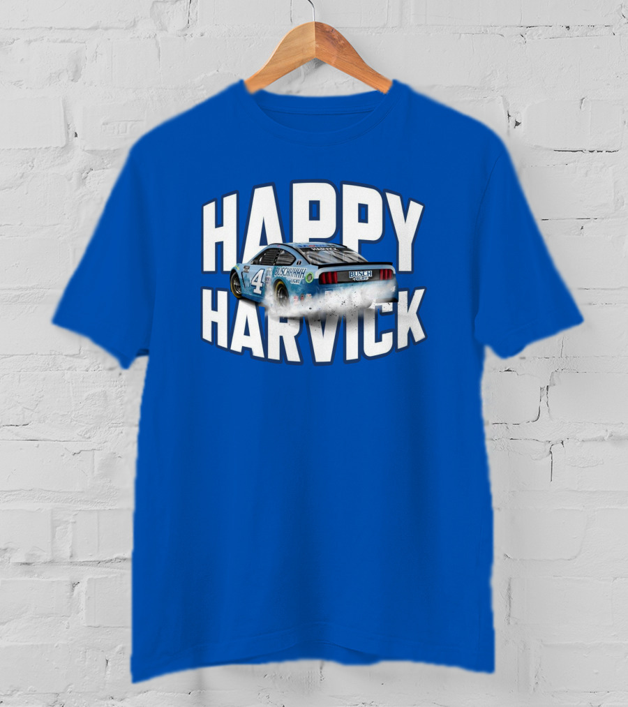 Happy Harvick Busch Racing Car Number 4 T-Shirt