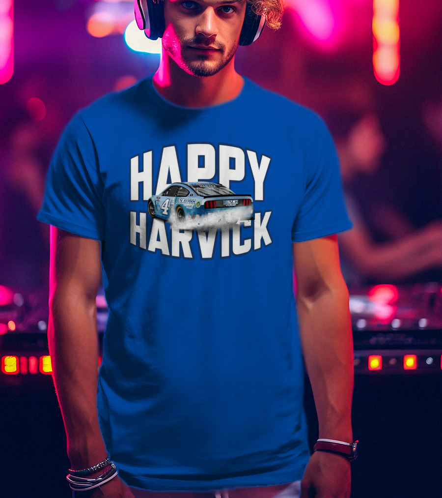 Happy Harvick Busch Racing Car Number 4 T-Shirt
