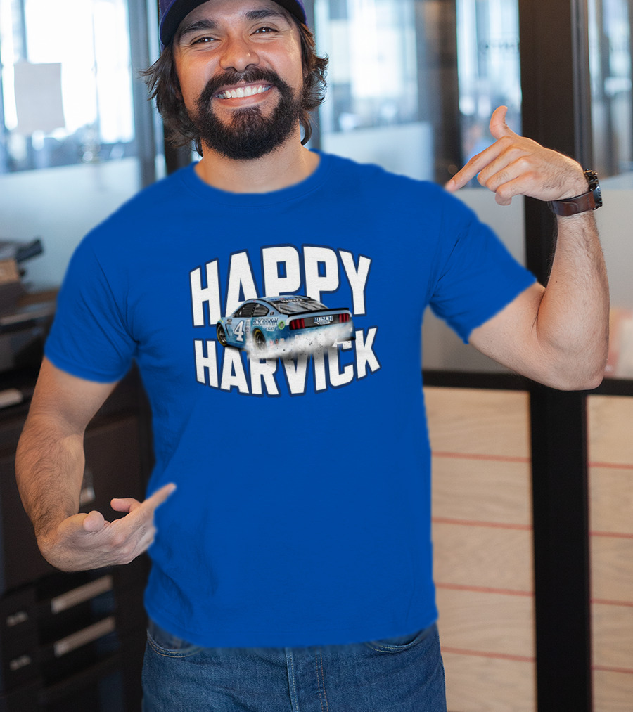 Happy Harvick Busch Racing Car Number 4 T-Shirt