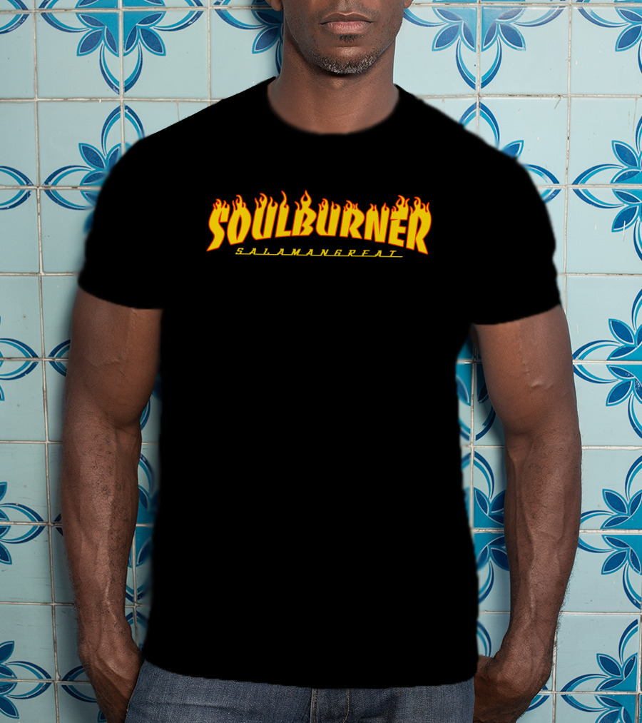 Soulburner Salamangreat Fiery Flame Text T-Shirt