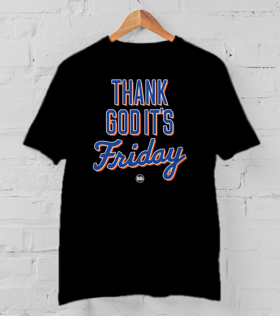 Thank God It's Friday Retro Sports Style 86 T-Shirt