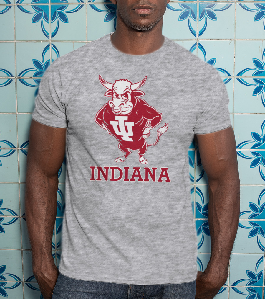 Indiana University Hoosiers IU Bison Mascot Indiana T-Shirt