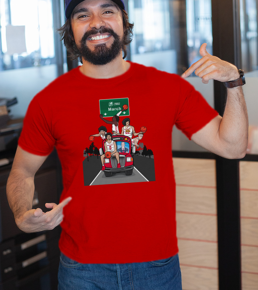 Coach Pikiell The Scarlet Knights Basketball Road To March Madness T-Shirt