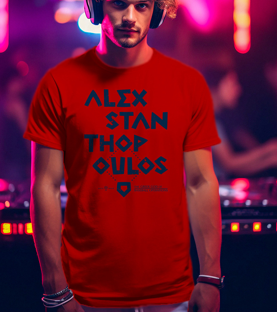 Alex Stanthopoulos The Greek God Of Baseball Operations Rotowear Merch T-Shirt