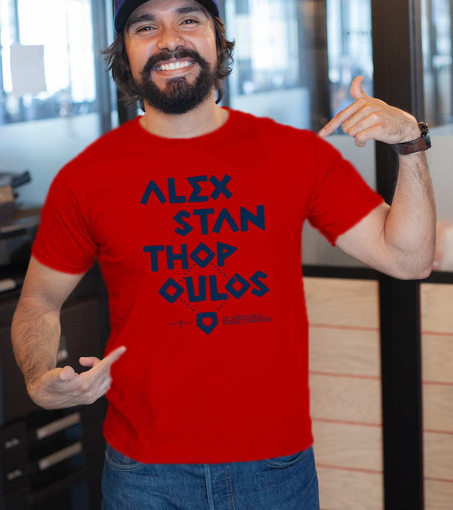 Alex Stanthopoulos The Greek God Of Baseball Operations Rotowear Merch T-Shirt