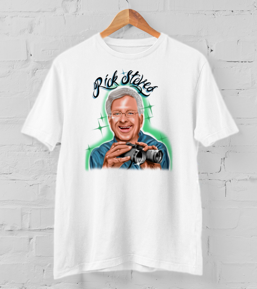 Samborghini Merch Rick Steves Binoculars T-Shirt