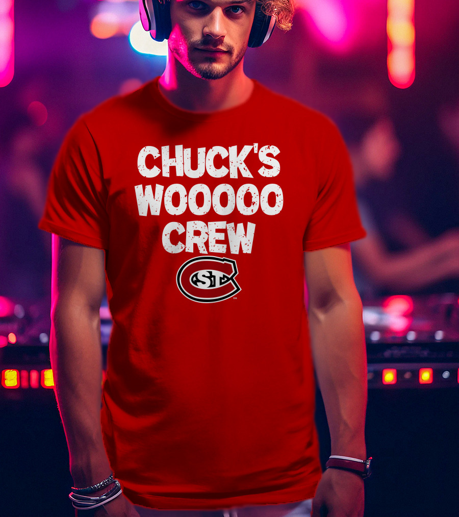 St. Cloud State Huskies Chuck's Wooooo Crew SCSU T-Shirt
