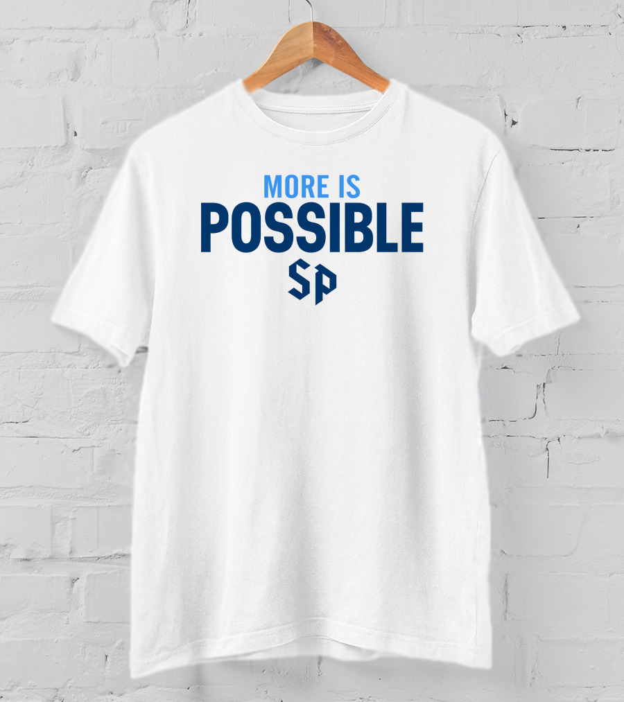 More Is Possible SP Saint Peter's Peacocks T-Shirt