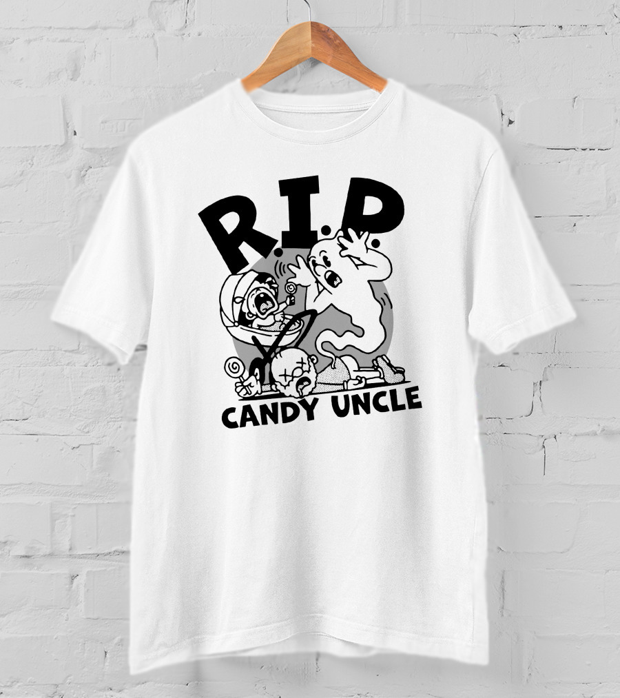 R.I.P. Candy Uncle Distractible Store Ghostly Encounter T-Shirt