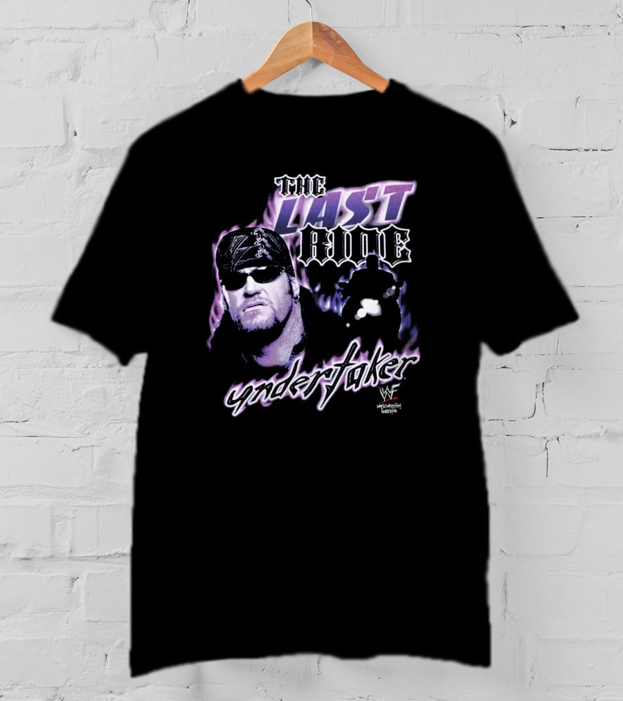 The Last Ride Undertaker WWF Stashpages Store T-Shirt